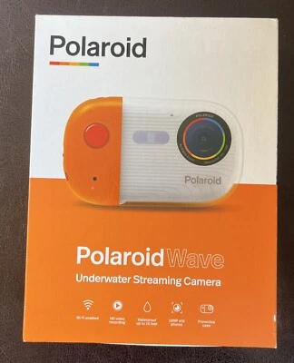 Polaroid Wave Underwater Streaming Camera WiFi HD Waterproof 18MP 2.4” Screen - Image 1 of 4