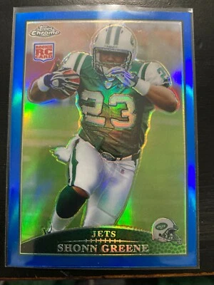  2009 Topps Chrome Blue Refractors #TC176 Shonn Greene! KC32 - Image 1 of 2