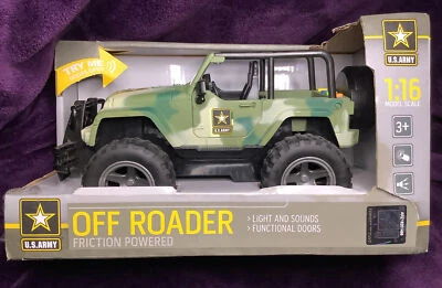 Official Army Jeep 4x4 Military Toy For Kids~ Safety Tested - Image 1 of 4