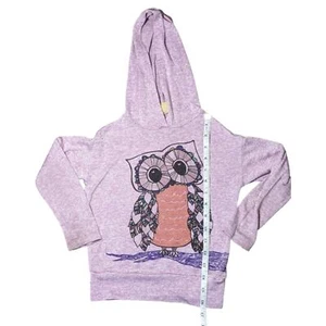Girls Mudd hoodie purple owl size 5 - Picture 1 of 5