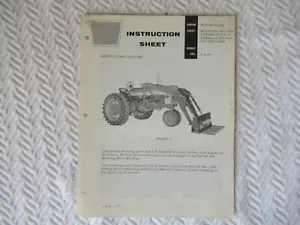 Oliver Loader Farmall 460 560 1964 folleto de instrucciones de montaje de tractor - Imagen 1 de 4