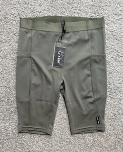 ASRV Reflexx side pocket 9” compression shorts men’s size M olive green 0286 - Picture 1 of 8