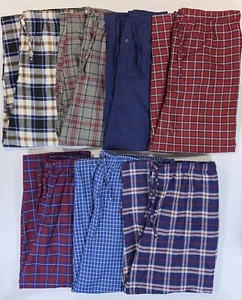 Men's Roundtree & Yorke Big Man Duro Soft Flannel Pajama Pants - Picture 1 of 15