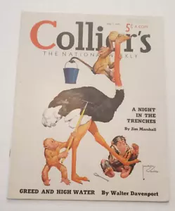 Collier's May 1st,  1937 magazine  " A night in the Trenches" - Picture 1 of 14