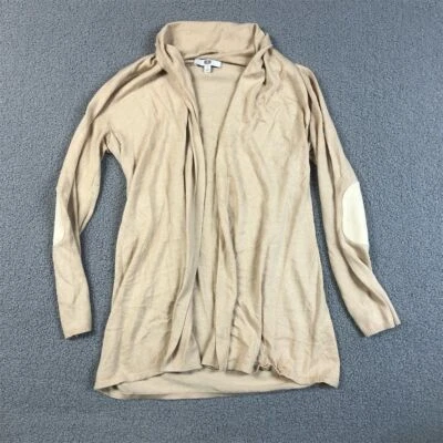 Suéter cárdigan Etcetera para mujer S beige manga larga frente abierto Foto 1 de 4