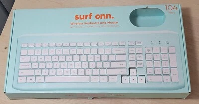 onn. Wireless Keyboard ONLY 2.4 GHz Wireless USB Blue - Image 1 of 4