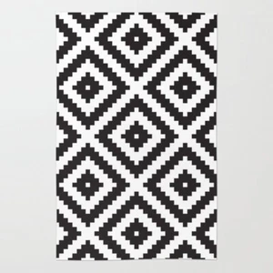 Black And White Hand Tufted Carpets 5.0x7.6 Living Room, Sofa Hall Bedroom, etc. - Picture 1 of 3