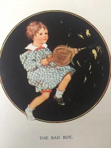 Antique Print Lullabies And Slumber Songs The Bad Boy Children's Art Print C1901 - Picture 1 of 6