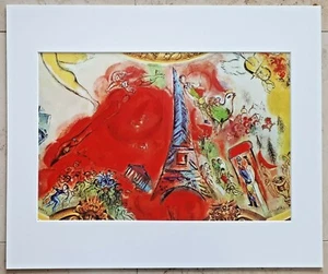 MARC CHAGALL Anno 1965 Pariser Oper Deckengemälde Teilstück 5 von 6 +50x60cm PP - Bild 1 von 3