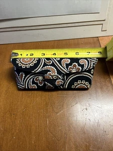 Vera Bradley CAFE LATTE Eye Glass Case Hard Snap Button - Picture 1 of 5