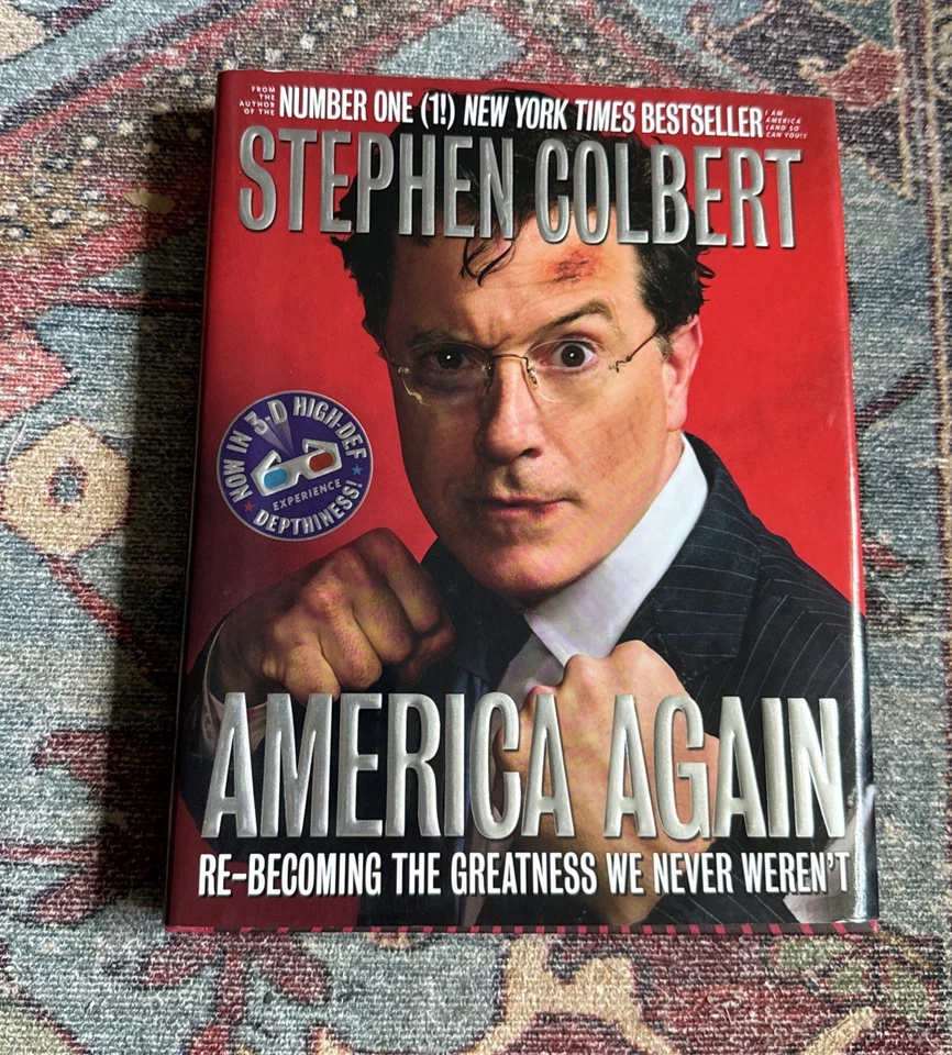 SIGNED America Again by Stephen Colbert (2012, HC) FIRST EDITION w/3-D GLASSES Foto 1 de 4