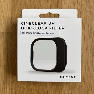 Moment Cineclear UV Quick Lock Filter für iPhone 15/16 Pro und Pro Max Brandneu - Bild 1 von 4