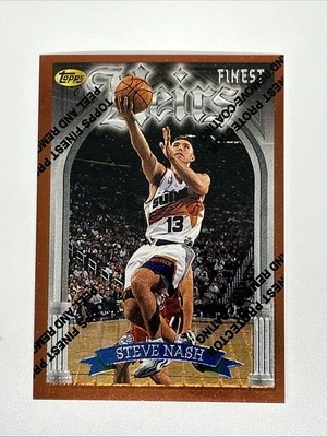 Steve Nash 1996-97 Topps Finest Bronze #217 RC Common w/coating Suns No Greening - Image 1 of 2