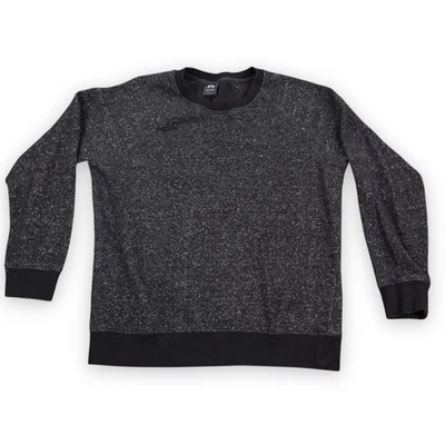 Sudadera Kyodan para mujer XL negra moteada cuello redondo mezcla de algodón atletismo Foto 1 de 4