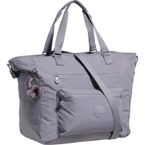 Kipling XL Isaac Travel Duffel Bag Crossbody Light Dove Gray - Picture 1 of 4