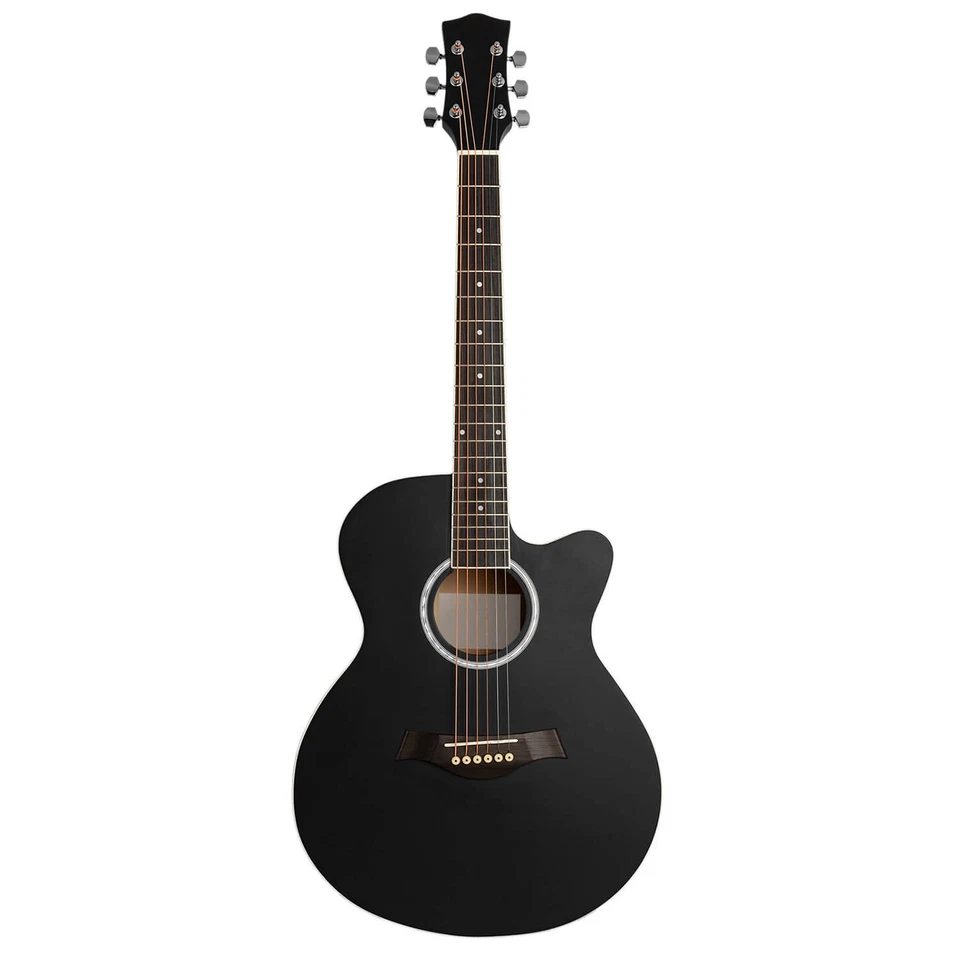 Full Size Acoustic Guitar with Steel Strings– Black Matte  - Image 1 of 3