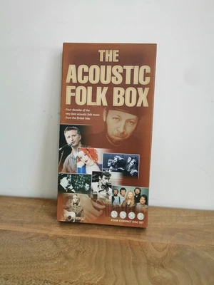 The Acoustic Folk Box - Various Artists, 4 CD Boxset Compilation with Book, RARE - Image 1 of 4