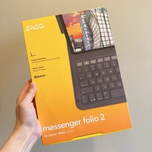 Brand New iPad 10th gen Zagg Messenger Folio 2 Case & Keyboard - Picture 1 of 5