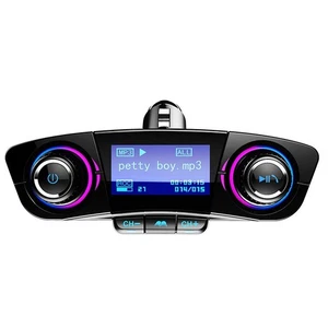 Car Bluetooth 4.0 FM Transmitter MP3 Audio Adapter 2 USB Charger AUX Hands-free - Picture 1 of 20