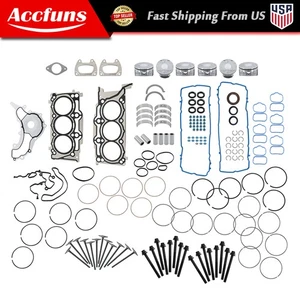 Engine Rebuild Pistons Gasket Bearing Set For 11-16 Ram Chrysler Dodge Jeep 3.6L - Bild 1 von 19