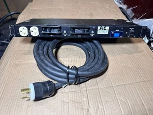 Eaton T982F1-F-SL-115 PDU 1U L6-30P Input 5kW Max 208-240V 24A Outlets 12 6-15R - Picture 1 of 7