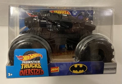 Hot Wheels Monster Trucks BATMAN 2024 Oversized 1:24 Metal Body Truck New in Box - Image 1 of 4