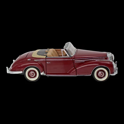 Mercedes-Benz 300SC Cabriolet 1957 Franklin como nuevo ~ coche fundido a presión 1:24 ~ granate Foto 1 de 4