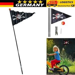 120CM Fahrrad Fahrradwimpel Pirat Sicherheitswimpel Fahne Flagge Fähnchen Wimpel - Bild 1 von 24
