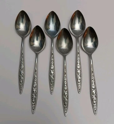 Ekco Eterna Santiago Custom Stainless Flatware Teaspoons 6 1/2" Bundle Of 6 - Image 1 of 4