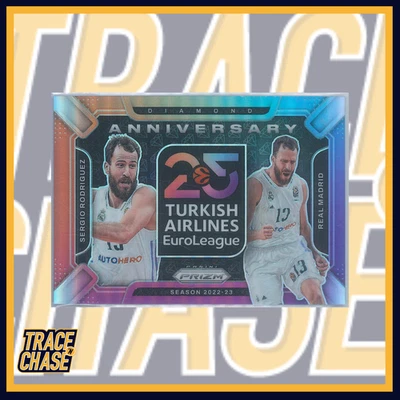 2024-25 Panini Prizm Euroleague BK Sergio Rodriguez 25th Anniversary Diamond (A) - Image 1 of 3