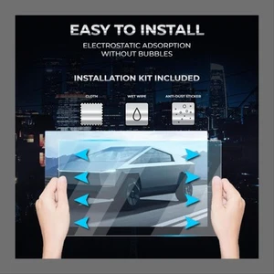 Tesla Cybertruck Screen Protector, Front 18.5" & Rear Display 9.4, 2 Pcs. - NEW - Photo 1 sur 4