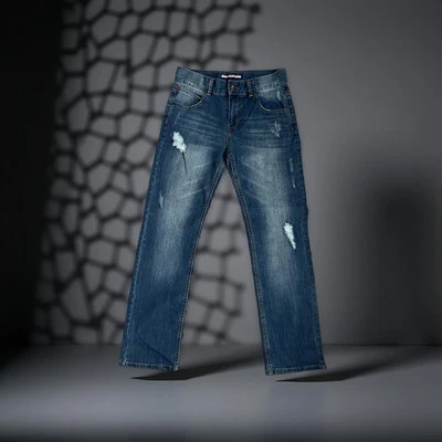 NWT tommy hilfiger boys jeans Sz 14 revolution/slim straight Leg fade wash - Image 1 of 4