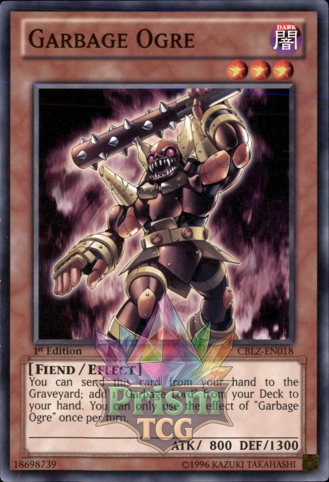 1st Ed Garbage Ogre CBLZ-EN018 Yugioh - Image 1 of 1