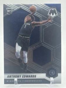 Tarjeta de novato Anthony Edwards 2020-2021 Panini Mosaic Base RC #201 Timberwolves - Imagen 1 de 2