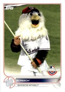 2022 Topps Opening Day Mascot #M-24 Screech Washington Nationals Baseball Card