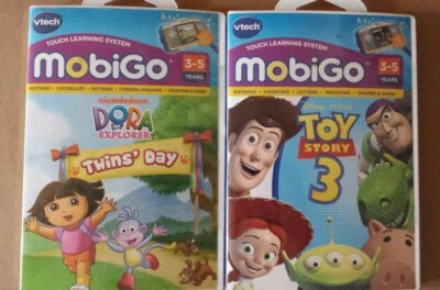 Vtech MobiGo Touch Learning System Toy Story 3 and Dora the Explorer - Image 1 of 4