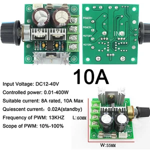DC Motor Wide Voltage PWM High Speed 12V-40V 10A 400W LED Dimmer for LED Strip - Picture 1 of 8