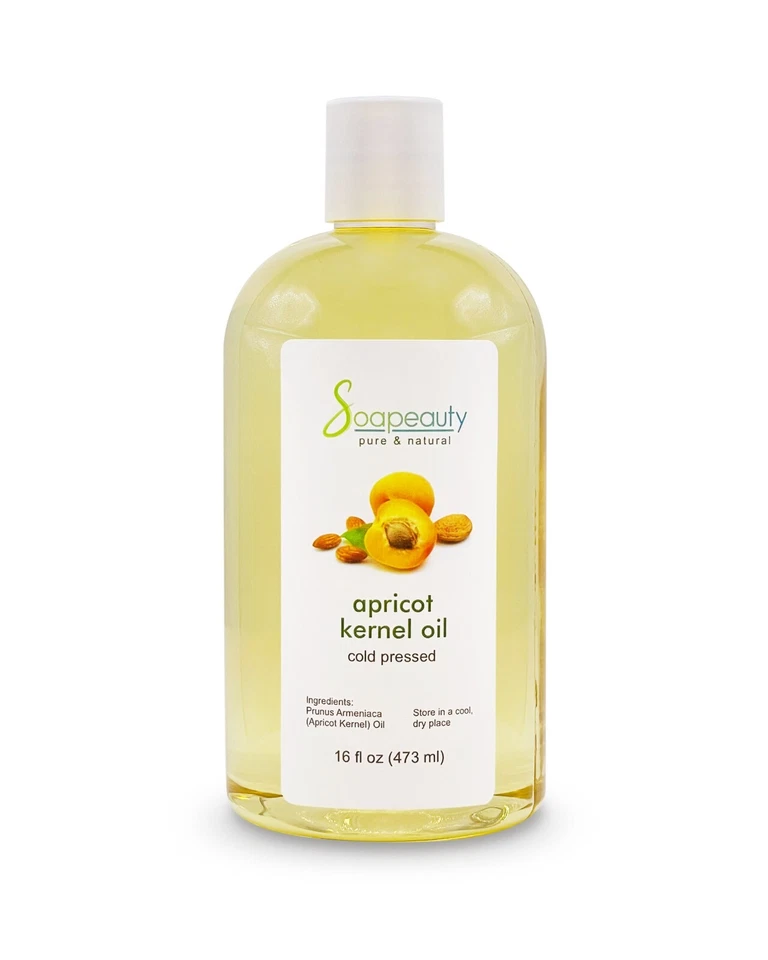 Apricot Kernel Oil Cold Pressed 100% Pure & Natural by Soapeauty - Image 1 of 4