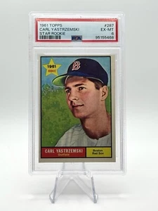1961 Topps Carl Yastrzemski Star Rookie RC #287 PSA 6 - Picture 1 of 2