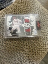 2021 Leaf Art Of Sport MARK MCGWIRE 2/2 PEARLESCENT DUAL PATCH SP Tri Color Rare