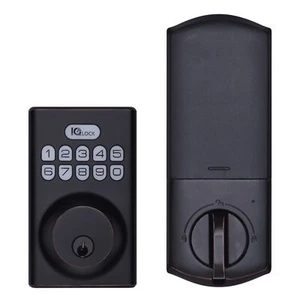 Cerradura de puerta Qolsys IQ Lock IQDLK-PGK-ORB PowerG con bronce frotado al aceite - Imagen 1 de 1