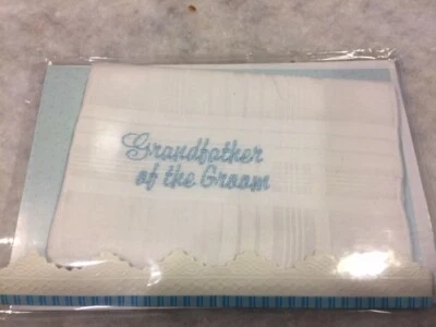 Pañuelo de novia bordado "Abuelo del Novio" pañuelo   Foto 1 de 2