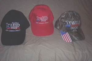 3 Trump Caps President Trump 2020 Hat Lot Camo Hat Trump Cap Keep America Great - Picture 1 of 8