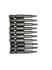 Torx 5-point T10 Screwdriver Drill Insert Power Bit 10 Pack - Afbeelding 1 van 1