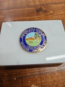 Governor Otis R. Bowen M.D. Indiana  Inaugural Lapel on stone 1973 - Picture 1 of 5