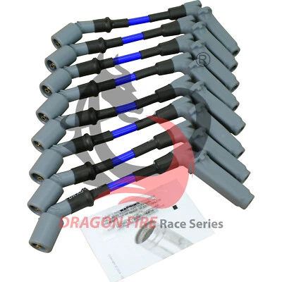 Nuevo juego de cables de bujía Dragon Fire de 8 mm de bajo ohmio para Chevrolet GM LS V8 2003-2008 Foto 1 de 4