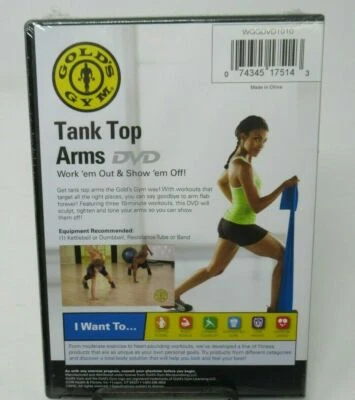 Gold's Gym Workout DVD, Tank Top Arms, 3 extensive complete workouts Foto 1 de 2