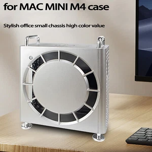 Chassis for Mac Mini M4/M4 Pro 2024 ABS Vertical Computer Case Bracket Stand - Picture 1 of 16