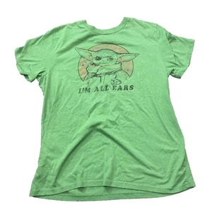 Star Wars Yoda Green Neck T Shirt Mens XL - Picture 1 of 3