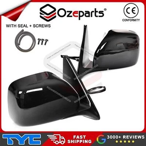 Pair LH+RH Electric Door Mirror Black For Toyota LandCruiser 100 Series 98~07 - Picture 1 of 6